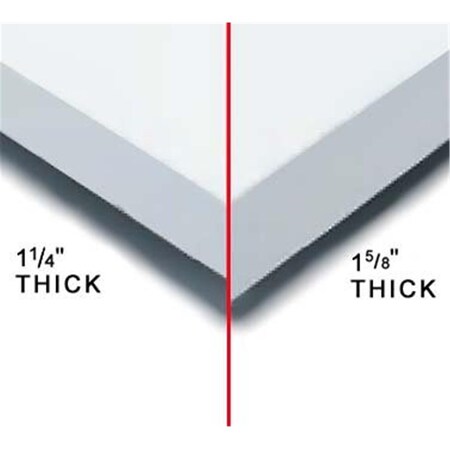 Nexel 30 x 60 in. Plastic Square Edge Bench Top- Nexle BTP630HD